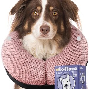 NEW in Box - Loflaze Soft Inflatable Dog Cone Collar - sz L 12”-16"